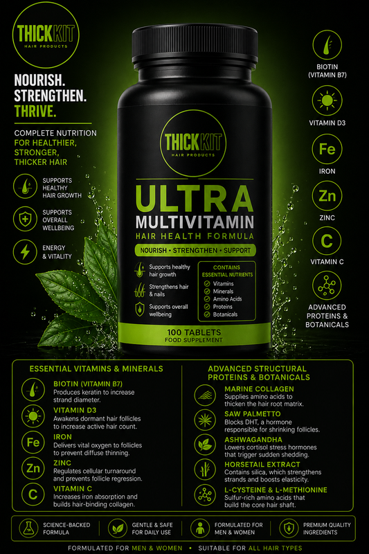 COMING SOON (August 2026) THICKKIT Ultra Multivitamin Hair Health Formula – 100 Tablets